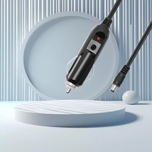 Miniatura 5 de Extensión de encendedor de cigarrillos de automóvil de 12V DC, cable adaptador de fuente de alimentación 18AWG, cable DC de 5.5mm X 2.5mm a enchufe