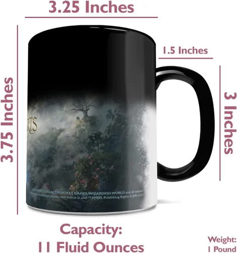 Miniatura 8 de Morphing Mugs Hogwarts Legacy Obra de arte oficial – Mundo mágico de Harry Potter – Una taza de cerámica que cambia de color de 11 oz – Imagen