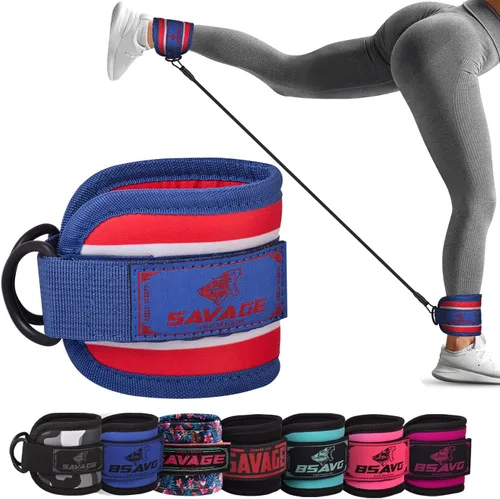 Miniatura 13 de Correa de tobillo para accesorios de máquina de cable Tobillera de gimnasio para patadas, entrenamientos de glúteos, extensiones de piernas