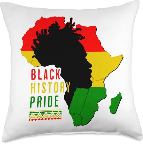 Miniatura 4 de Black History Afro American Pride Male Retro Vintage Throw Pillow