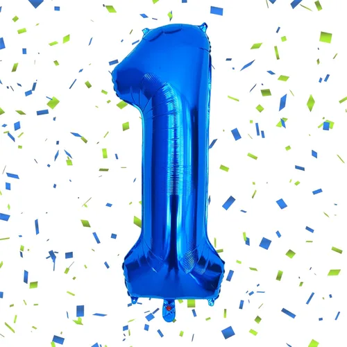 Miniatura 119 de Globos de números de 40 pulgadas del 0 al 9 dorados grandes del número 0, globos digitales para suministros de decoración de celebración de fiesta