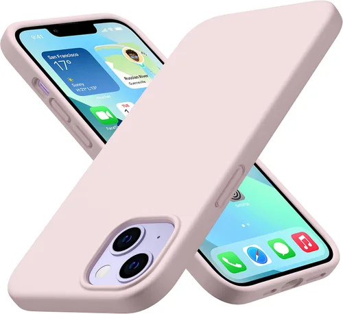 Miniatura 13 de CellEver Funda de silicona resistente para iPhone 13, protección militar contra caídas, protección elevada de pantalla y cámara, interior sin Negro