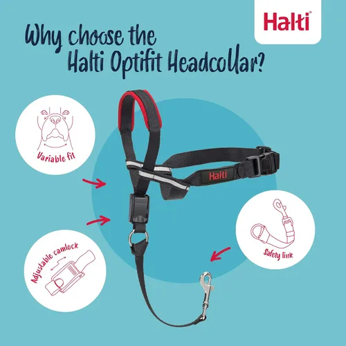 Miniatura 3 de Collar para perros con ajuste a la cabeza Halti Opti, mediano