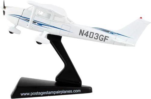 Miniatura 7 de Postage Stamp Cessna 172 Skyhawk® modelo de avión fundido a presión a escala 1:87, coleccionable de metal fundido a presión con licencia