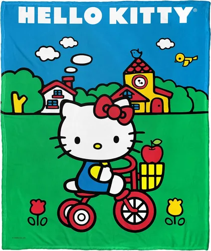 Miniatura 19 de Northwest Hello Kitty - Manta de seda táctil, 50 x 60 pulgadas, amigos de la playa
