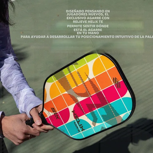 Miniatura 7 de Selkirk Sport SLK Helix Pro Paleta de Pickleball Paletas de Pickleball de Fibra de Carbono Termoformada con Cara Híbrida de Fibra de Carbono