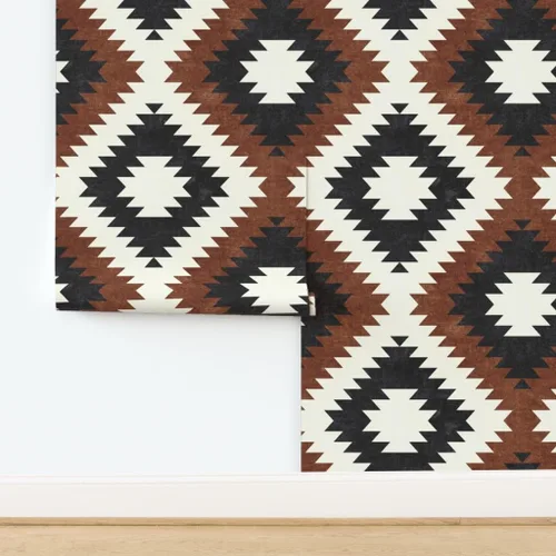 Miniatura 4 de Despegar y pegar papel tapiz Muestras – Neutros a pequeña escala Brandywine Cream Moda Neutral Rust Tribal Southwest Papel pintado extraíble