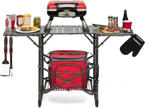 Miniatura 4 de Cuisinart CGS-134 Juego de herramientas para asar con guante de parrilla, rojo (3 piezas)