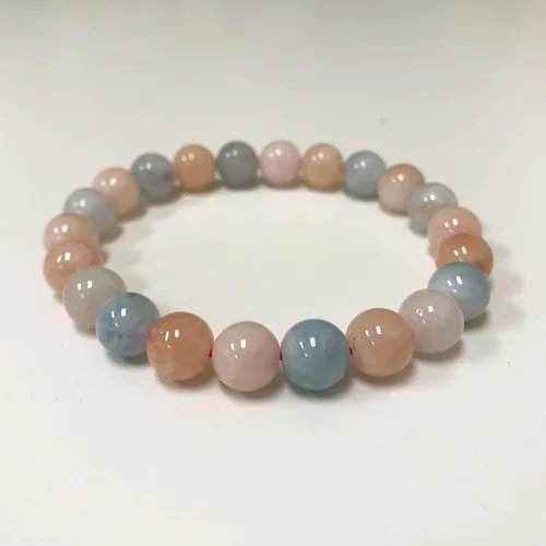 Miniatura 170 de Gem Avenue Handmade Round Bead Stretch Bracelet Unisex Natural Stone Beaded Jewelry for Men & Women, Elastic Wristband for Daily Wear