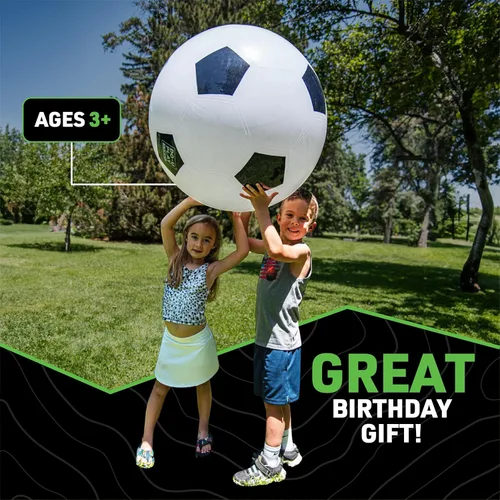 Miniatura 5 de DO-U-Play Games - Balón de fútbol jumbo, 30 pulgadas de diámetro, material de goma superior duradero y resistente, pelota inflable grande