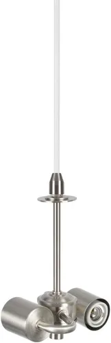Miniatura 3 de Aspen Creative, Beige, 72561-11 Two Hanging Pendant Ceiling Light with Transitional Hardback Empire Fabric Lamp Shade, 20" Width