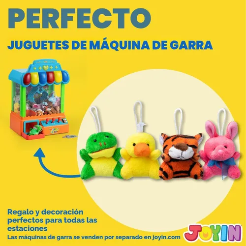 Miniatura 4 de JOYIN Paquete de 12 mini juguetes de peluche de animales al azar (12 unidades de 3 pulgadas cada uno), animales de peluche a granel para niños