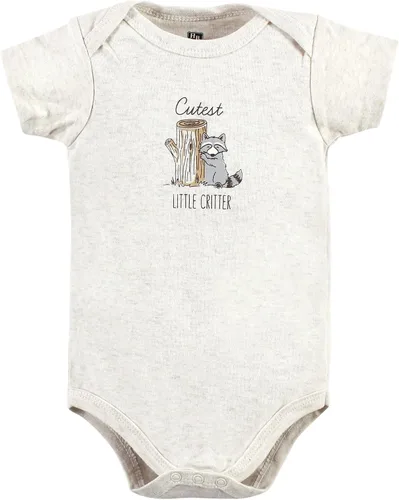 Miniatura 5 de Hudson Baby - Mamelucos de algodón para bebés niñas, Animales del bosque, paquete de 5