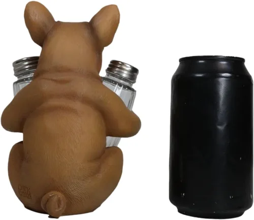 Miniatura 6 de Ebros Gift Adorable cervatillo francés Bulldog cachorro perro abrazando especias sal y pimienta juego de figuritas soporte de cocina decoración