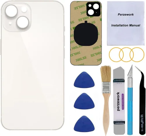 Miniatura 10 de Reemplazo de vidrio trasero OEM para iPhone 14 6.1 pulgadas con kit de herramientas de reparación (azul)