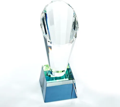 Miniatura 2 de Baudville Engraved Crystal Spotlight Trophy - Clear Award - Comes Gift Boxed