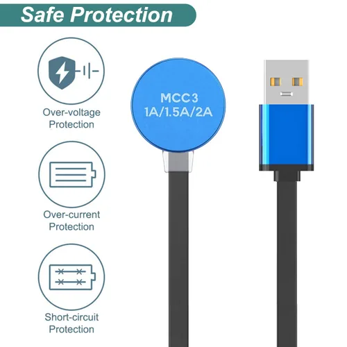 Miniatura 5 de Kissmart Cargador MCC 3 para Olight Odin/Odin Mini/PL-Pro/Baton3/Warrior Mini2/Perun 2/Seeker 3 Pro/Warrior 3s/Baldr Pro R Cable de carga USB