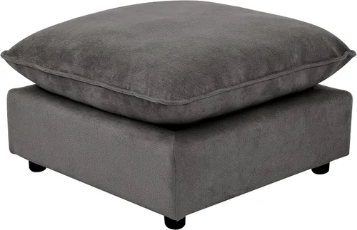 Miniatura 47 de Iroomy Oversized Modular Sectional Sofa, Chenille Cloud Couch, Deep Comfy Seat, 4-Seater Sofas, Couches, Living Room, Beige