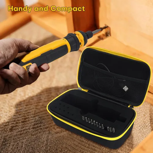Miniatura 4 de YouKnow Funda de viaje compatible con destornillador inalámbrico DEWALT (DWHT66719) y puntas de destornillador con espuma personalizada
