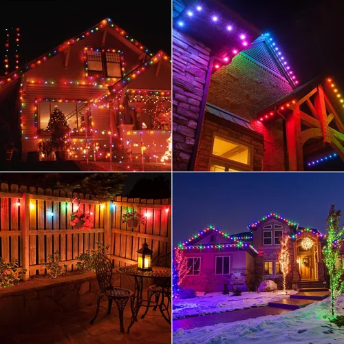 Miniatura 7 de VISTERLITE Paquete de 24 bombillas LED S14 de Navidad, color rojo y verde, de plástico irrompibles, de 1 vatio, bombillas de repuesto para luces