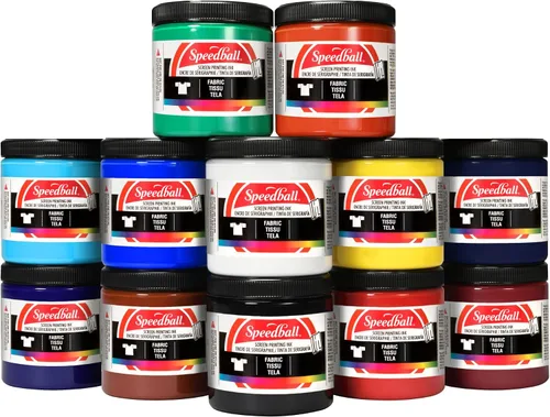 Miniatura 21 de Speedball Tinta de impresión de pantalla de tela, 8 onzas, color negro para impresión de camisetas y serigrafía