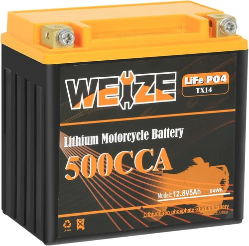 Miniatura 12 de Weize YTX20L-BS - Batería de alto rendimiento para deportes de potencia - Sellada, libre de mantenimiento, AGM para motocicleta, ATV, UTV, moto