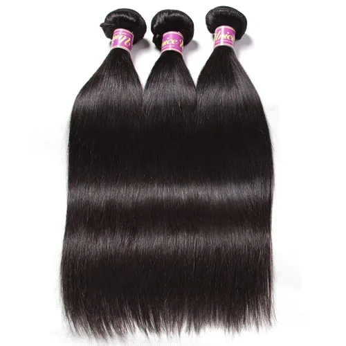 Miniatura 6 de Cabello 7 a malayo liso, 4 paquetes sin procesar, vírgenes, extensiones de pelo, cabello humano con longitudes mixtas, 100% cabello humano