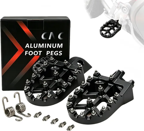 JFG RACING - Estriberas de bicicleta de tierra, reposapiés CNC para motocicleta para 50-1290 SX SXF EXC EXCF XC XCF XCW SUPER MOTO ENDURO AVENTURA