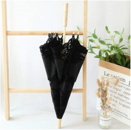 Miniatura 5 de Honeystore Sombrilla de encaje para decoración de novia