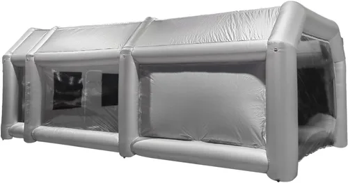 Miniatura 4 de Cabina de pulverización inflable con filtro de aire de 26 x 15 x 10 pies, cabina de pintura para coche, cabina de pintura portátil, estación