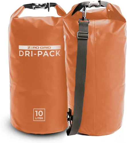 Zero Grid Bolsa seca impermeable – La bolsa de secado flotante se mantiene seca tamaños de 10L/20L/30L/40L para mochileros, kayak, canotaje, Tiger