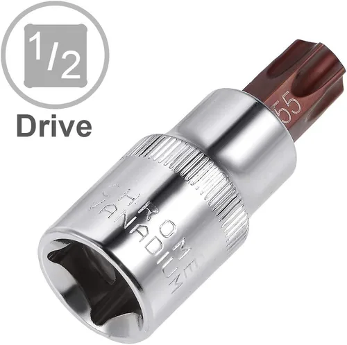 Miniatura 3 de uxcell Longitud del acero 180.4 ft m del zócalo S2 de la broca Torx de la impulsión de 1/2 pulgada T55