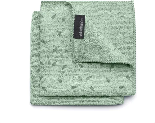 Miniatura 8 de Brabantia 2 paños de limpieza de microfibra (gris oscuro) trapos higiénicos absorbentes para lavar, limpiar y secar (12 x 12)