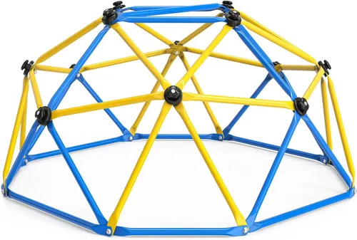 Miniatura 10 de Amictoy Domo de Escalada, Escalador de 10 Pies con Hamaca y Columpio, Gimnasio de la Selva para el Patio Trasero para Niños, Modelo Mejorado 2025