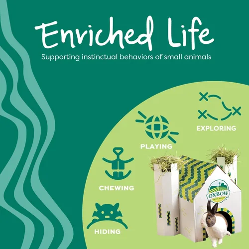 Miniatura 7 de Oxbow Enriched Life - Cueva acogedora, grande, escondite de conejillo de indias, escondite de conejo, cama de conejo, escondite de animales pequeños