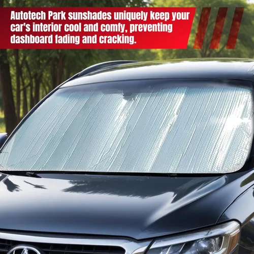 Miniatura 6 de Autotech Park Parasol compatible con parabrisas delantero Porsche Macan SUV 2014-2026, parasol de ajuste personalizado