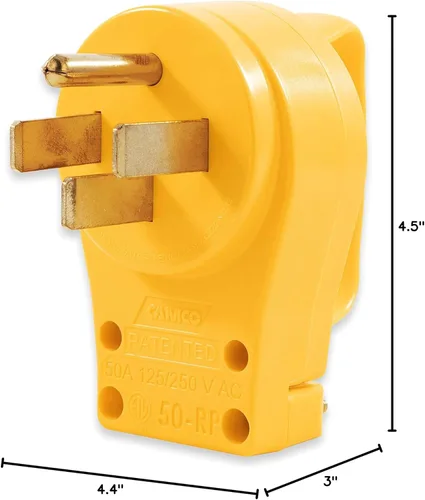 Miniatura 7 de Camco 55255 Enchufe de repuesto de 50 Amperios PowerGrip