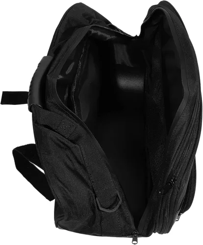 Miniatura 9 de X AUTOHAUX 1 par universal de alforjas laterales para motocicleta, bolsa de equipaje de ciclismo, hebillas ajustables, piel sintética, color negro