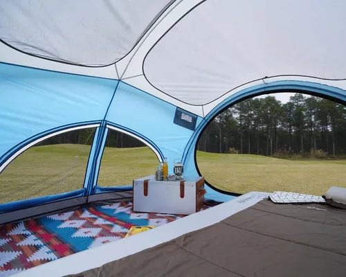 Miniatura 9 de Vidalido Tienda de campaña para 3 a 4 personas con 2 puertas de malla grandes, 4 ventanas de malla, tienda familiar de doble capa, impermeable