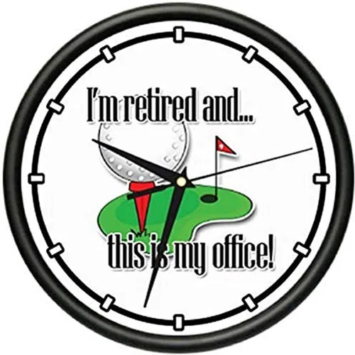 SignMission Jubilado 1 Reloj de pared Jubilado Jubilado Ciudadano Mayor Trabajo Libre Hombre Viejo Regalo