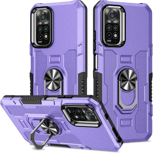 Miniatura 51 de Funda para Xiaomi Redmi Note 12 Pro 5G/Xiaomi Poco X5 Pro 5G Metal CD Patrón Anillo Titular Funda Teléfono Móvil Funda Protectora Anti-Caída Negro