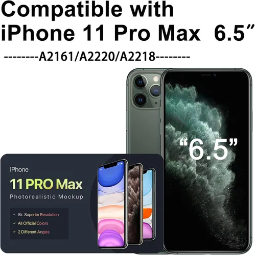 Miniatura 2 de [OLED] para iPhone 11 PRO MAX Reemplazo de pantalla de 6.5 pulgadas [NO LCD] Pantalla 3D Touch Frame Asamblea digitalizador con kit de reparación