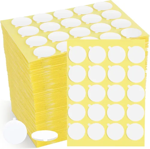 Miniatura 8 de Kit de 240 piezas de fabricación de velas, calcomanías de mecha de vela, suministros para hacer velas, calcomanías de doble cara con la pequeña