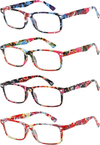 Miniatura 2 de Lentes de lectura para mujer, elegantes lectores con bloqueo de luz azul, anteojos para mujer, anteojos de computadora de moda Azul/Verde/Negro/Rojo