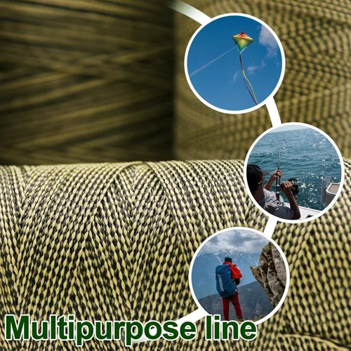 Miniatura 5 de 9KM DWLIFE Cuerda de Kevlar Línea de Kevlar, Alta resistencia, Resistencia a la abrasión, Retardante de llama, Cable de asistencia de pesca, Cuerda