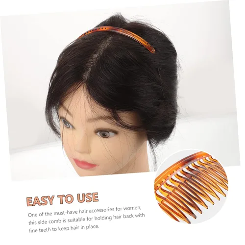 Miniatura 2 de FRCOLOR Peines laterales para el cabello, 6 piezas, 24 dientes, peine lateral, niña, señorita, peine de plástico