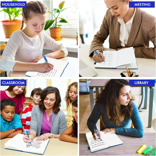 Miniatura 7 de feela Paquete de 24 cuadernos a granel para el trabajo, cuadernos de negocios de tapa dura con soporte para bolígrafo, para estudiantes y mujeres