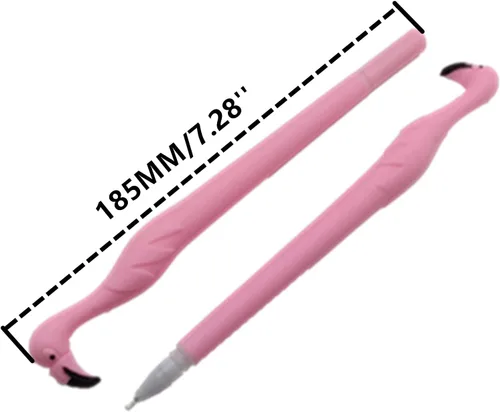 Miniatura 2 de 20 bolígrafos de gel de flamenco rosa, regalo único para mujeres, compañeros de trabajo y anfitrionas, bolígrafos de escritura elegantes