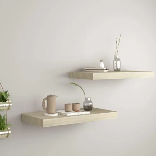 Miniatura 11 de Estantes flotantes de pared, juego de 4 estantes decorativos para montar en la pared, estante colgante con soportes invisibles para decoración