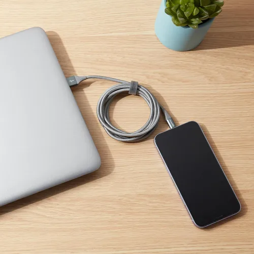 Miniatura 6 de Amazon Basics - Cable Lightning de nailon trenzado doble a USB, colección avanzada, cargador para iPhone certificado MFi